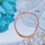 pulsera broche oro chino con piedras 14.5&