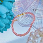 pulsera broche oro chino con piedras 14.5&