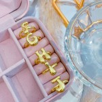 anillo chunky de letra 8.50&