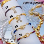 pulsera hilo color con dijes 12.5&