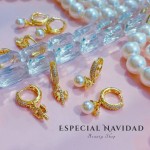 zarcillo navidad oro chino 13&