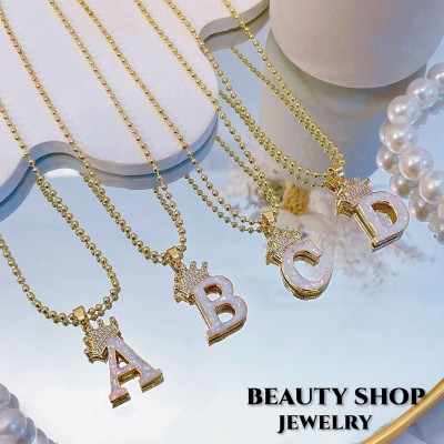 cadena letra corana brillante 12.5&