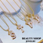 cadena letra corana brillante 12.5&