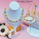 set de collar con pulsera oro chino 34&