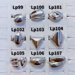 #L anillos tipos chunky oro chino plateado 9.50&