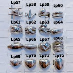 #L anillos tipos chunky oro chino plateado 9.50&