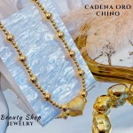 cadena Balin con dije corazon oro chino 18.50&