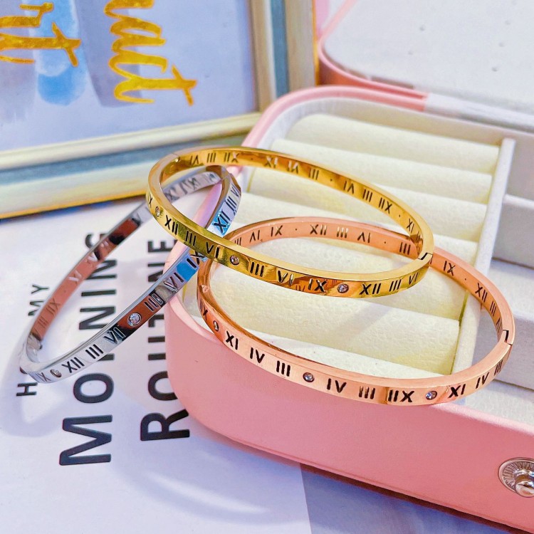 pulsera numero romano acero inoxidable 19.50&