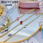 Pulsera elegante con Piedra Oro Chino 15&