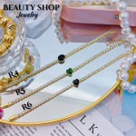 Pulsera elegante con Piedra Oro Chino 15&