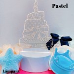 lampara sanrio-tulipan y torta cumpleanos