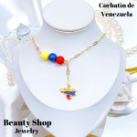 cadena con dije mapa Venezuela