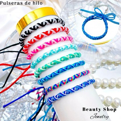 pulsera de hilo colores p