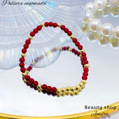 pulsera balin rojo