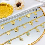 tobillera ojo turco lujos con dijes 10& tobillera ojo turco lujos con dijes 10&