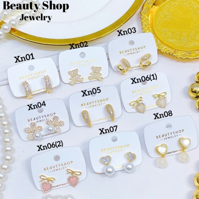 #xn zarcillo lujos con pedreria oro chino