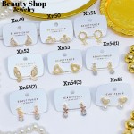 #xn zarcillo lujos con pedreria oro chino