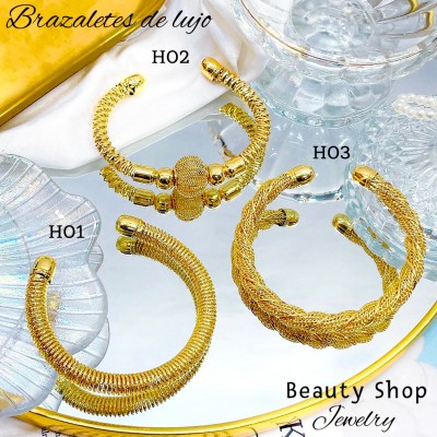 #H pulsera oro chino