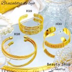 #H pulsera oro chino #H pulsera oro chino