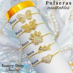 #3 Pulsera ajustable oro chino (57 modelos) (9.50&)）