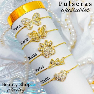 Pulsera ajustable oro chino (55 modelos) (9.50&)）