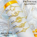 #3 Pulsera ajustable oro chino (57 modelos) (9.50&)）