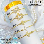 #3 Pulsera ajustable oro chino (57 modelos) (9.50&)）