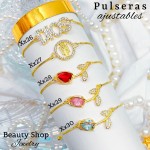 #3 Pulsera ajustable oro chino (57 modelos) (9.50&)）