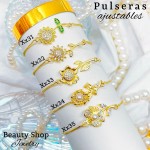 #3 Pulsera ajustable oro chino (57 modelos) (9.50&)）