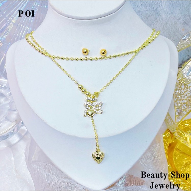 corbatin doble oro chino 14.5& corbatin doble oro chino 14.5&