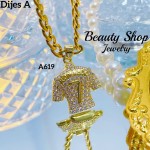 #A Cadena con dije lujo solo dije 2$ (con cadena sencilla12.50&con cadena ajustable14&）