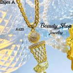 #A Cadena con dije lujo solo dije 2$ (con cadena sencilla12.50&con cadena ajustable14&）