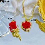 #A Cadena con dije lujo solo dije 2$ (con cadena sencilla12.50&con cadena ajustable14&）