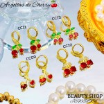 argolla cereza oro chino 18k （&10）