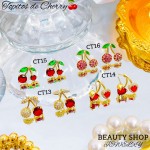 #ct zarcillo cereza oro chino18k 11& #ct zarcillo cereza oro chino18k 11&