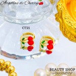 #ct zarcillo cereza oro chino18k 11& #ct zarcillo cereza oro chino18k 11&