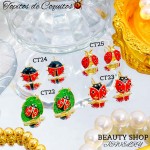 #ct zarcillo cereza oro chino18k 11& #ct zarcillo cereza oro chino18k 11&