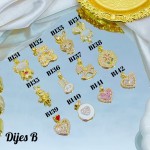 #002 cadena con dije (solo dije 1.45) 8.5&(1.64*)