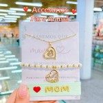 #00 juego cadena dia de las madres 3 piezas por 6.50$ (4.55*)