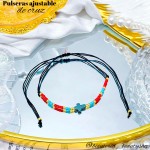 pulsera hilo de cruz(0.7*)