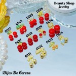 #016#cadena con dije cereza （solo dije 1.2$） (7.5&）(1.54*)