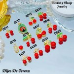 #016#cadena con dije cereza （solo dije 1.2$） (7.5&）(1.54*)