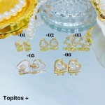 #+ zarcillo oro chino lujos 7& (1.4*)