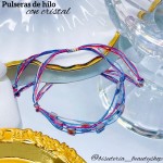#1 Pulsera hilo color brillante (0.88*)