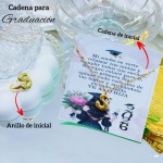 #00 juego graduacion cadena+anillo de letra