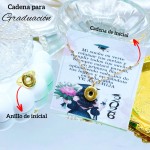#00 juego graduacion cadena+anillo de letra