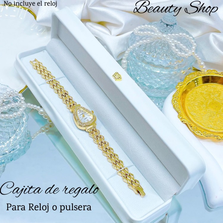 cajita regalo de reloj o pulsera semicuero (3.2*) 18&