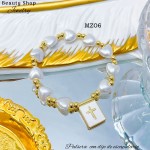 Pulsera con dije de escapulario 10& (1.92*)