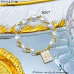 Pulsera con dije de escapulario 10& (1.92*)