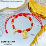 pulsera hilo rojo con dije en tendencia (1.75*)10.5&